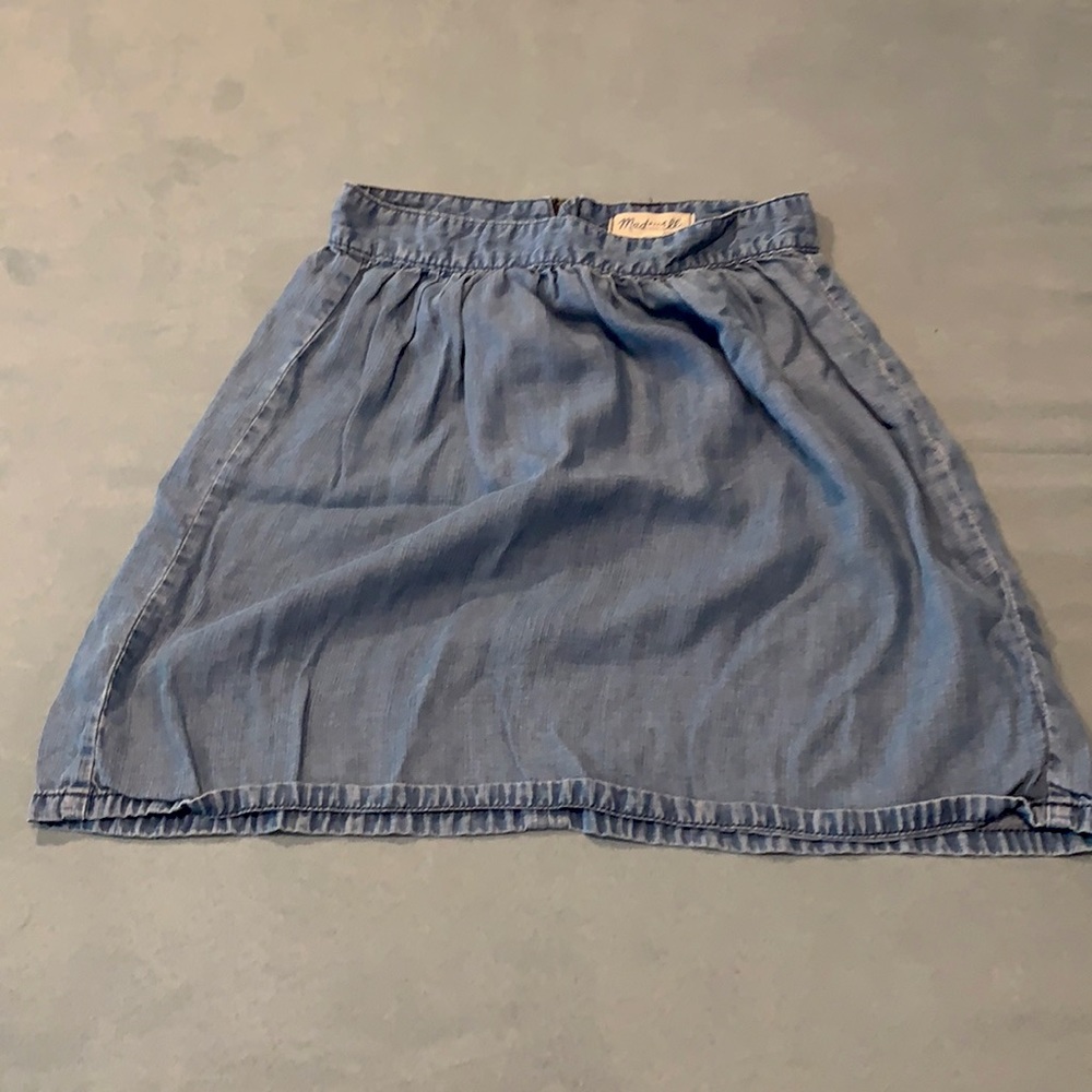 Madewell denim skirt